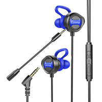 HKM-837011 Gaming Earbuds with Microphone for Mobile and Music – Wired 3.5mm Connector