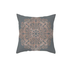 HKM-837011 Simple Black Linen Pillowcase with Digital Print Design - 45x45cm