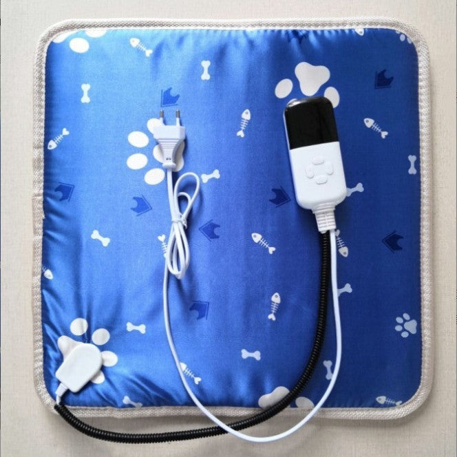 HKM-837267 Electric Heating Pad for Dogs and Cats, Waterproof Leather with Gray Cloth Cover, Various Sizes Available