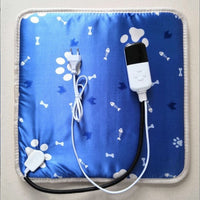 HKM-837267 Electric Heating Pad for Dogs and Cats, Waterproof Leather with Gray Cloth Cover, Various Sizes Available