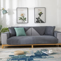 HKM-837331 Solid Color Plush Sofa Cushion - Modern Non-Slip Design in Various Sizes and Shades