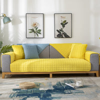 HKM-837331 Solid Color Plush Sofa Cushion - Modern Non-Slip Design in Various Sizes and Shades