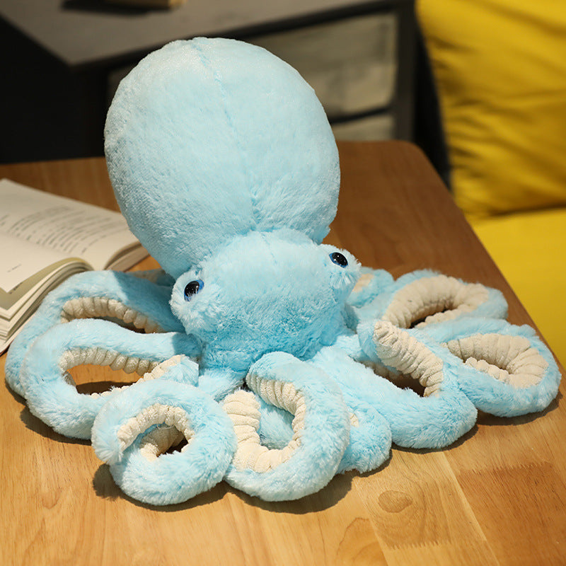 HKM-837395 Plush Octopus Doll Toy - Soft and Comfortable PP Cotton Filling, Available in Multiple Sizes