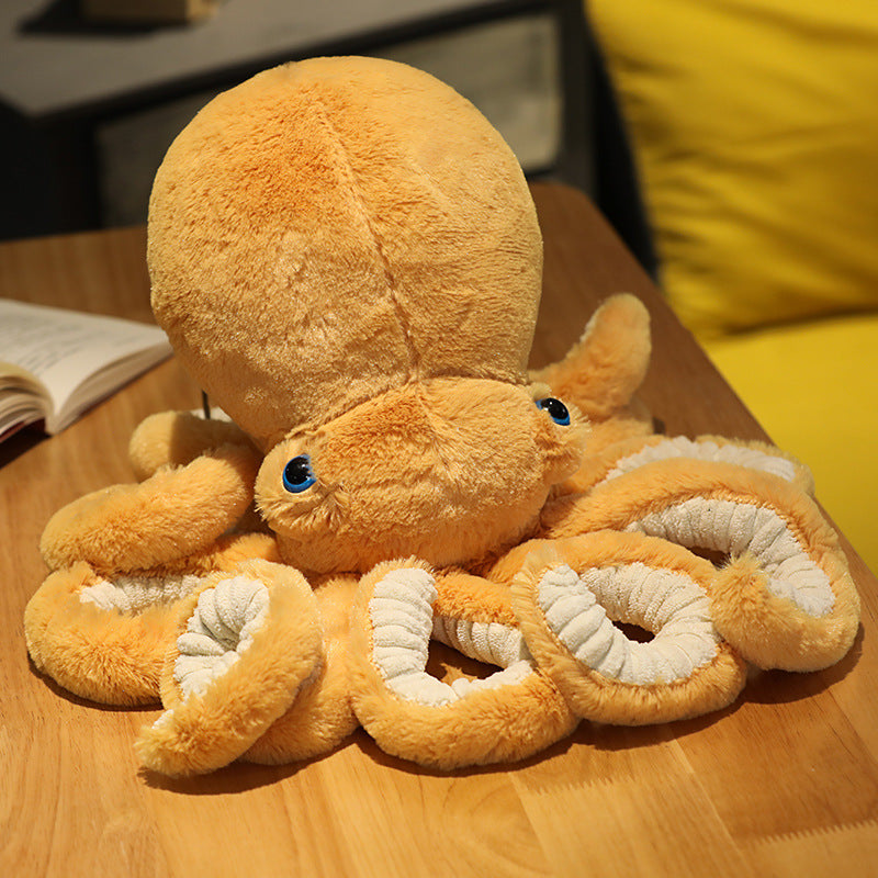 HKM-837395 Plush Octopus Doll Toy - Soft and Comfortable PP Cotton Filling, Available in Multiple Sizes