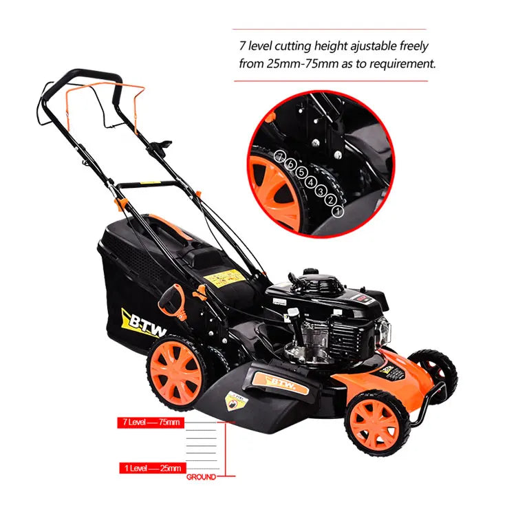 KTX-837459 20-Inch Self-Propelled Gas Lawn Mower with 163cc Engine