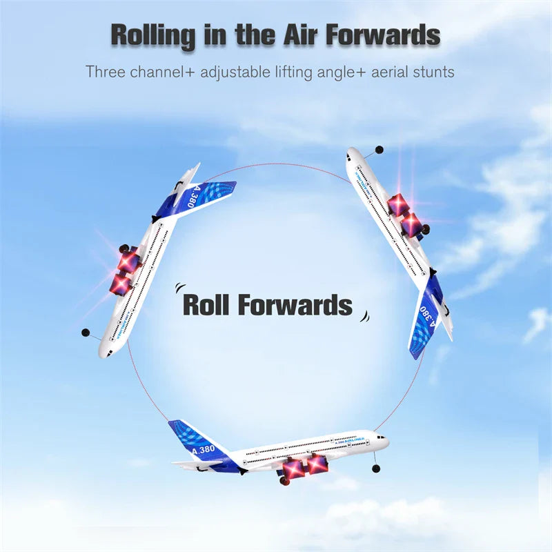 HKM-837523 Remote Control Glider Airplane for Kids - 2CH 2.4G Outdoor Flying Toy