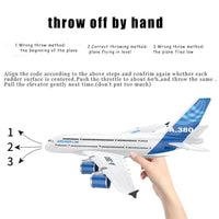 HKM-837523 Remote Control Glider Airplane for Kids - 2CH 2.4G Outdoor Flying Toy