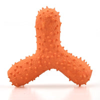 HKM-837907 Durable Latex Pet Toy - Barbed Bone with Sound for Efficient Tooth Cleaning