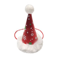 HKM-837971 Pet Christmas Hat and Bow Tie Decoration Set for Winter Festivities