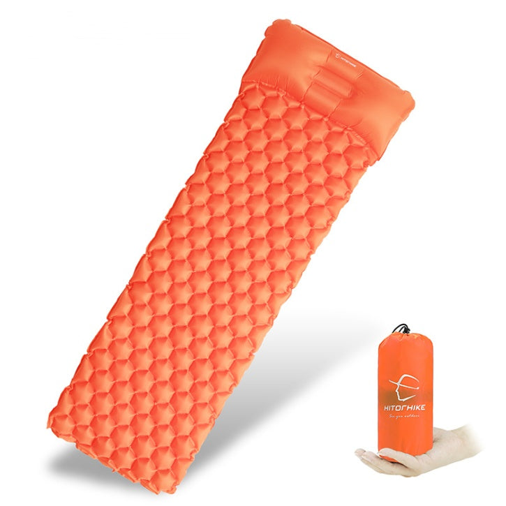 HKM-838035 Inflatable Honeycomb Camping Mattress with Pillow - Lightweight, Portable Sleeping Pad for Outdoor Adventures
