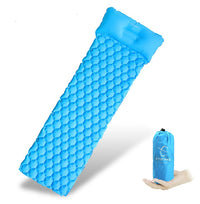 HKM-838035 Inflatable Honeycomb Camping Mattress with Pillow - Lightweight, Portable Sleeping Pad for Outdoor Adventures