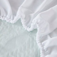 HKM-838099 Bamboo Fiber Jacquard Waterproof Mattress Protector with Floral Design