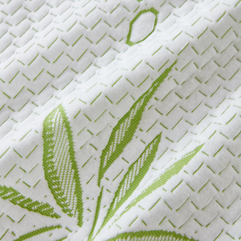 HKM-838099 Bamboo Fiber Jacquard Waterproof Mattress Protector with Floral Design