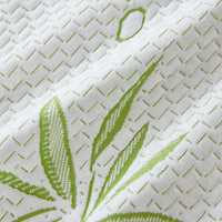 HKM-838099 Bamboo Fiber Jacquard Waterproof Mattress Protector with Floral Design