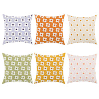 HKM-838163 Simple Embroidery Pillow Cover for Home Decor Couch - 45x45cm & 30x50cm Options