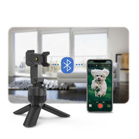 HKM-838483 360-Degree Rotating Mobile Phone Holder - Fast Vertical & Horizontal Rotation, Indoor Use, Battery Powered