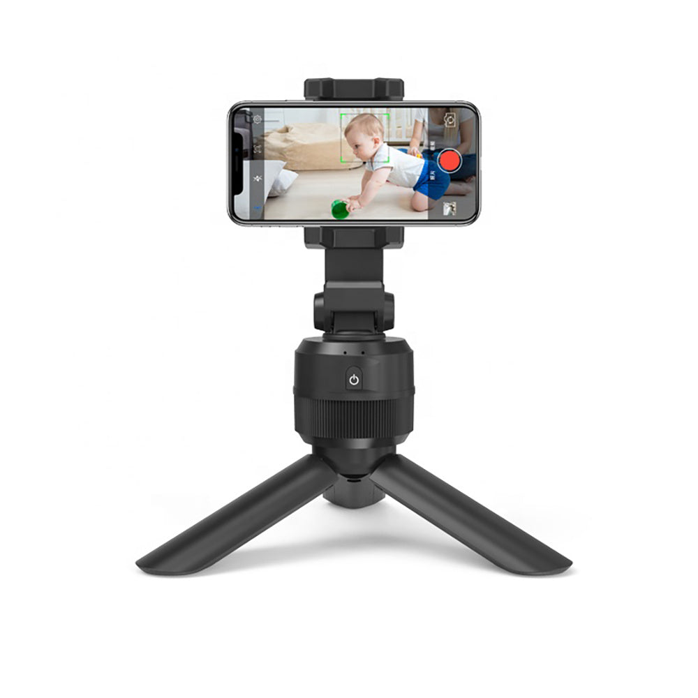 HKM-838483 360-Degree Rotating Mobile Phone Holder - Fast Vertical & Horizontal Rotation, Indoor Use, Battery Powered