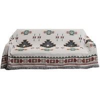 HKM-838483 Ethnic Style Sofa Towel and Carpet - Multi-Functional Cloth for Home Décor