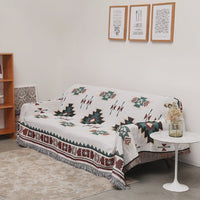 HKM-838483 Ethnic Style Sofa Towel and Carpet - Multi-Functional Cloth for Home Décor