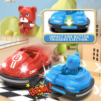 HKM-838675 Mini RC Bumper Cars with Lights and Music – Interactive Multiplayer Game for Kids and Parents