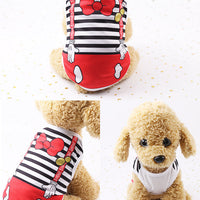 HKM-838867 Cartoon Print 100% Cotton Summer Pet Apparel in Asian Sizes