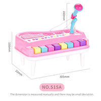 HKM-838995 Educational 8-Key Electronic Piano Toy for Children Ages 3 and Up - Battery Operated Musical Instrument
