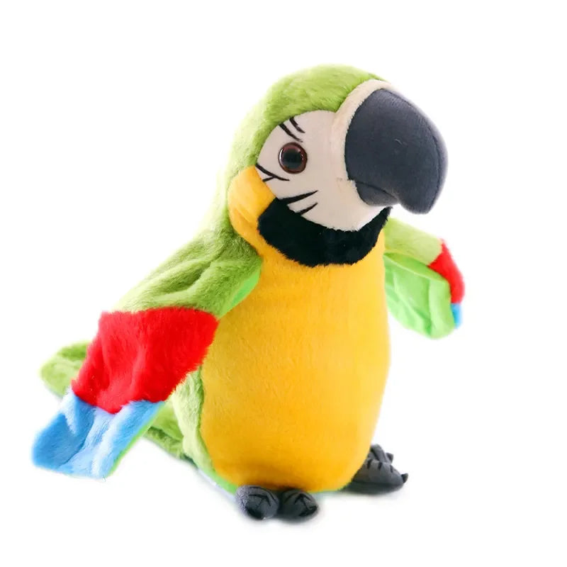 Interactive Talking Parrot Plush Doll for Infants and Toddlers, 25cm Stuffed Toy