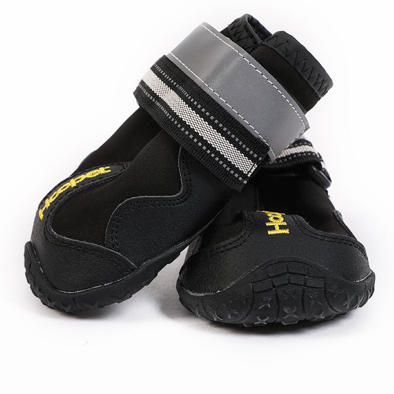 HKM-839123 Reflective Waterproof Dog Shoes for All-Weather Protection and Safety
