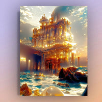 HKM-839187 Vibrant Digital Oil Painting Framed Decorative Art for Living Room & Bedroom