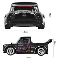 HKM-839251 1/16 Scale 4WD Electric Remote Control Drift Car with LED Lights - Fast 70km/h, Indoor/Outdoor Use