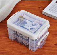 HKM-839251 Double Layer Portable Sewing Kit with Essential Tools for Easy Repairs