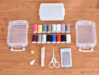 HKM-839251 Double Layer Portable Sewing Kit with Essential Tools for Easy Repairs