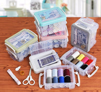 HKM-839251 Double Layer Portable Sewing Kit with Essential Tools for Easy Repairs