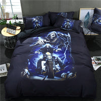 HKM-839251 Three-Piece Polyester Digital 3D Printing Duvet Cover Set for Standard Beds
