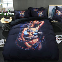 HKM-839251 Three-Piece Polyester Digital 3D Printing Duvet Cover Set for Standard Beds