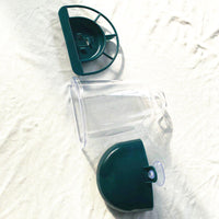 HKM-839507 Automatic Outdoor Bird Feeder with Detachable Waterproof Cover - Green, 22x14.5cm