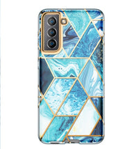 HKM-839507 Electroplated Marble TPU + PC Phone Case for Samsung Galaxy Note 10 and Note 20 Series