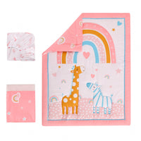 HKM-839571 Children's Fitted Sheet and Bedskirt Set for Small Beds, Digital Print Infant Bedding