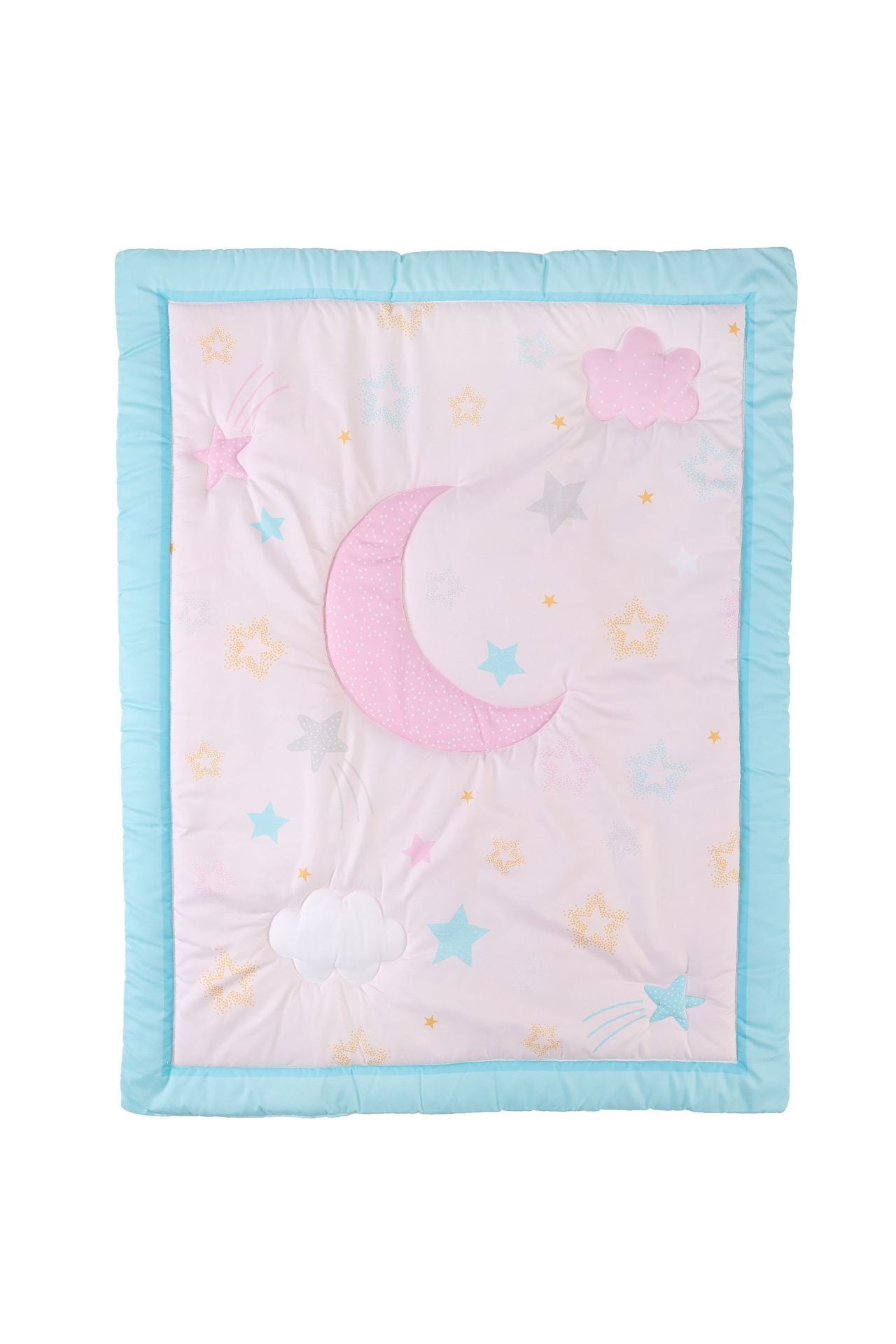 HKM-839571 Children's Fitted Sheet and Bedskirt Set for Small Beds, Digital Print Infant Bedding