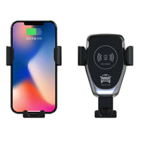 HKM-839635 Wireless Car Charger with Quick Charge Capability, Compatible with 5V and 9V Devices, 10.5x7.5x8.75CM