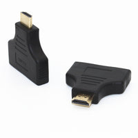 HKM-839763 HDMI Female Adapter Plug - Dual Gold-Plated Sockets for Reliable Connections