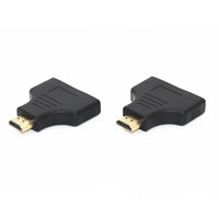 HKM-839763 HDMI Female Adapter Plug - Dual Gold-Plated Sockets for Reliable Connections