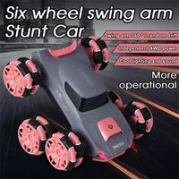 HKM-839827 6WD Swing Arm Electric RC Stunt Car - Remote Control Drift Vehicle for Ages 5 and Up