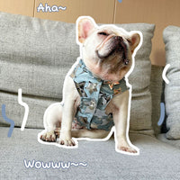 HKM-840147 Light Blue Denim Vest Jacket for Cats and Dogs in Various Sizes