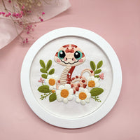 HKM-840403 Cute Cartoon Snakes Art for Kids - Cotton Cloth Living Room Wall Hanging Decor