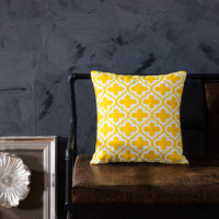 HKM-840531 Modern Cotton Striped Embroidered Pillow Cushion - 45x45cm