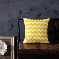 HKM-840531 Modern Cotton Striped Embroidered Pillow Cushion - 45x45cm