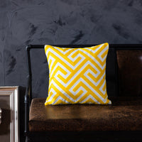 HKM-840531 Modern Cotton Striped Embroidered Pillow Cushion - 45x45cm
