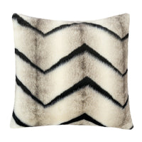 HKM-840851 Zebra Tiger Pattern Short Plush Throw Pillow Cover - 45x45cm