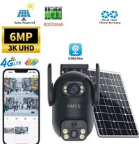 HKM-840915 SolarGuard 3K PTZ Security Camera – Dual-Lens Solar-Powered HD Surveillance with 4G LTE Connectivity